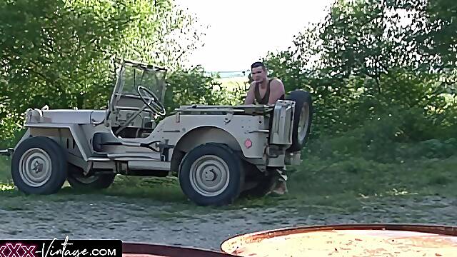 The Busty Military Babe Loves DP