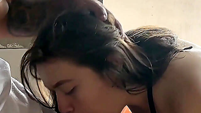 I Arrive at Work and I See That My Boss's Sexy Wife Comes in Proposing to Let Me Get Fucked with My Huge and Rich and Hard Cock