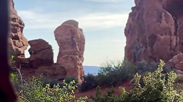 POV Cum All Over Big Boobs Fucked a Stranger in Nature Scenic Hike
