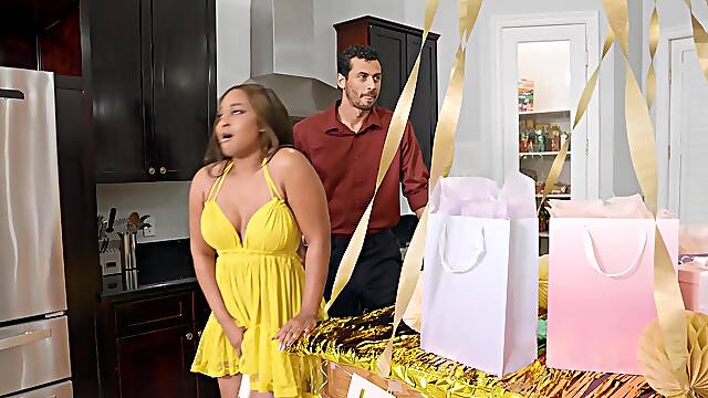 Ny Ny Lew and Alex Jones in a sensual and steamy interracial blowjob scene