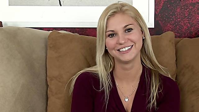 Busty Teen Solo Model Fingers Her Snatch